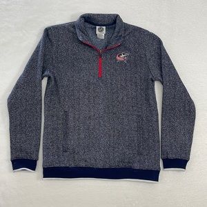 NHL Columbus Blue Jackets Quarter Zip Womens Small‎